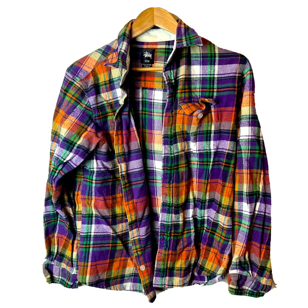 Stussy Multicolor Plaid Casual Button Down Shirt